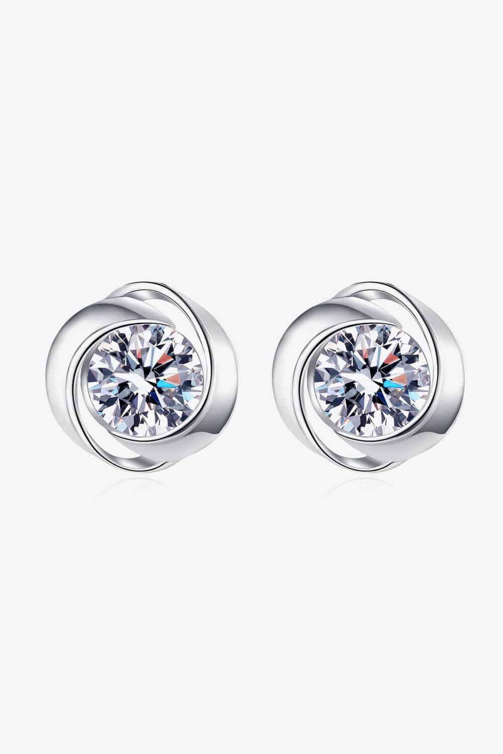 Timeless Design Minimalist Moissanite Stud Earrings - MXSTUDIO.COM