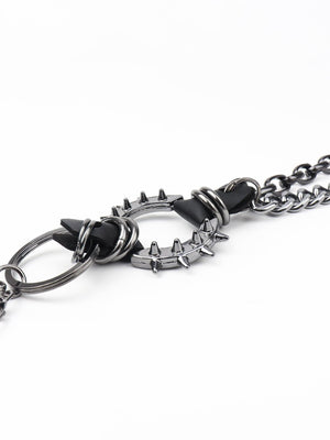 Timeless Fashion Punk Aluminum Layered Chain Belt - MXSTUDIO.COM