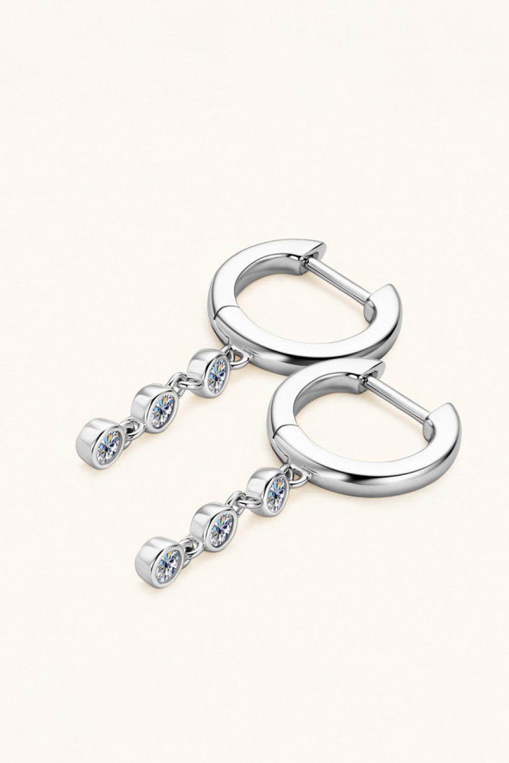 Top Favorite 925 Sterling Silver Inlaid Moissanite Earrings - MXSTUDIO.COM