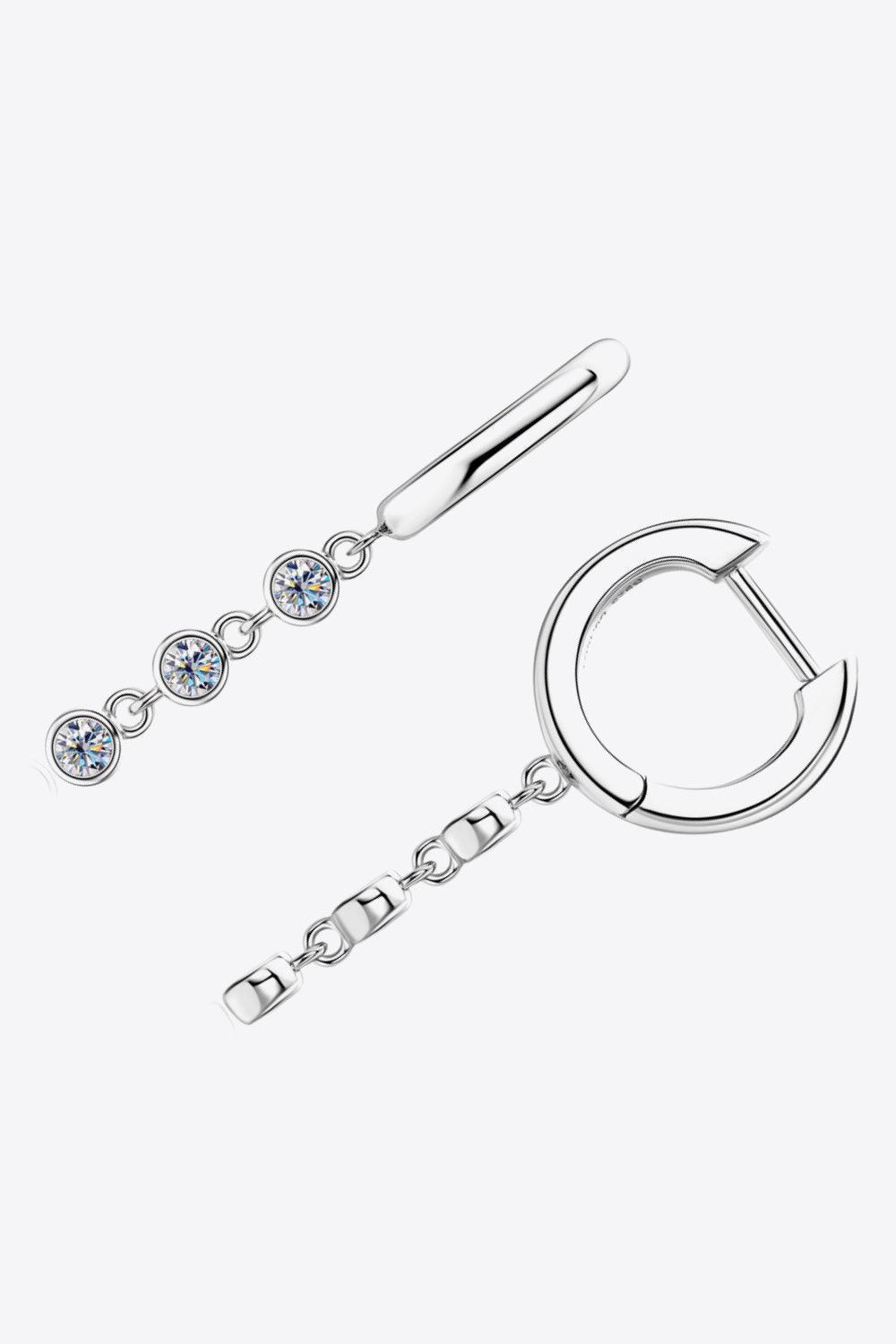 Top Favorite 925 Sterling Silver Inlaid Moissanite Earrings - MXSTUDIO.COM