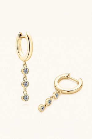 Top Favorite 925 Sterling Silver Inlaid Moissanite Earrings - MXSTUDIO.COM