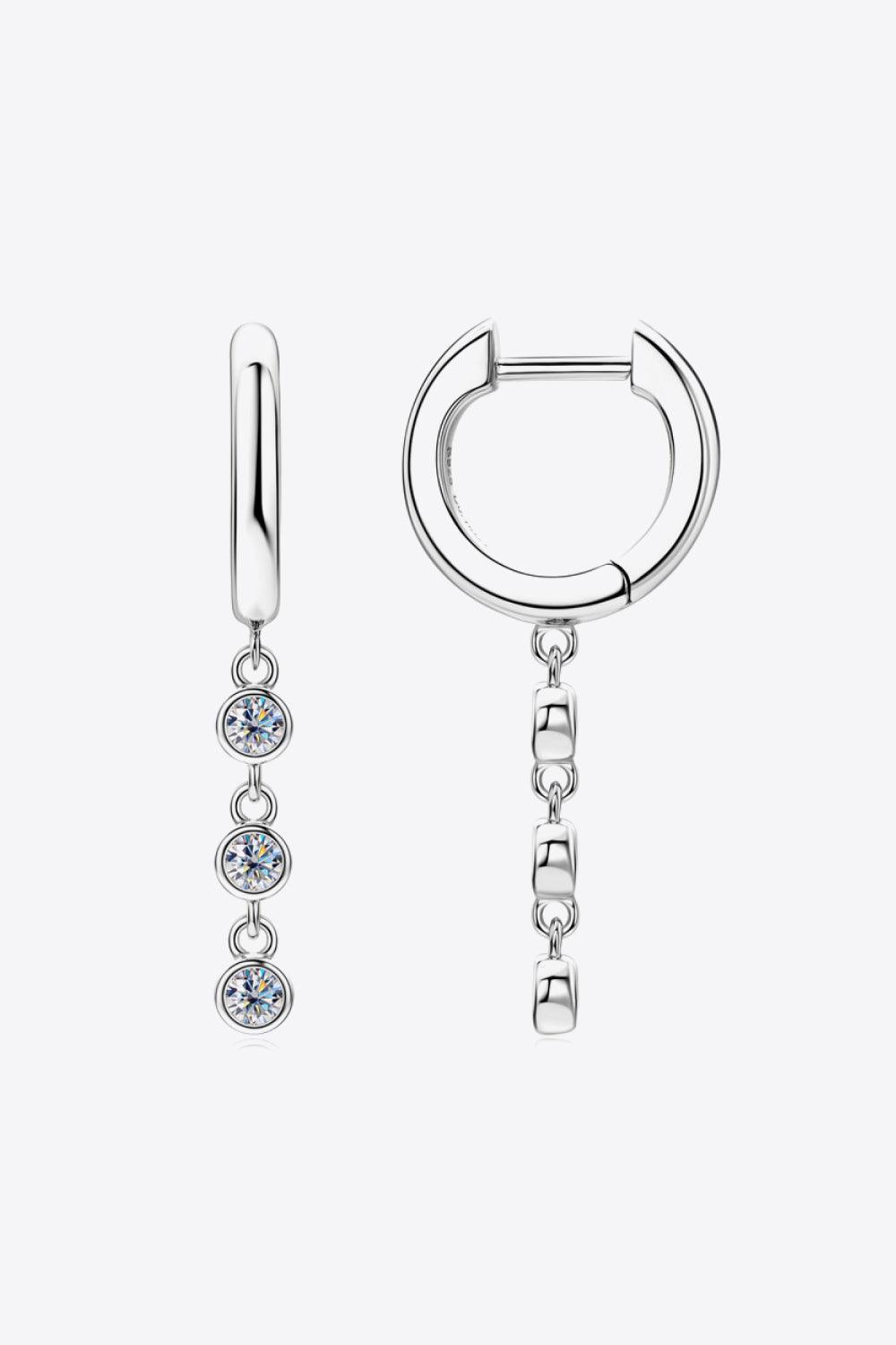 Top Favorite 925 Sterling Silver Inlaid Moissanite Earrings - MXSTUDIO.COM