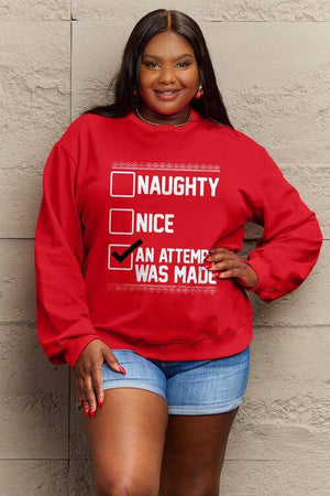 Top Notch Women's Plus Size Graphic Sweatshirt-MXSTUDIO.COM