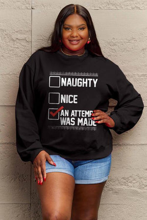 Top Notch Women's Plus Size Graphic Sweatshirt-MXSTUDIO.COM