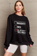 Top Notch Women's Plus Size Graphic Sweatshirt-MXSTUDIO.COM