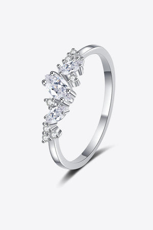 Topmost Sparkle 925 Sterling Silver Moissanite Ring - MXSTUDIO.COM