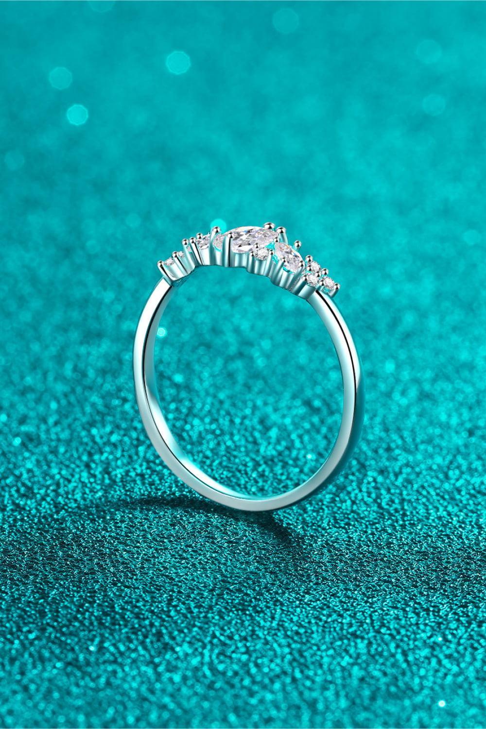 Topmost Sparkle 925 Sterling Silver Moissanite Ring - MXSTUDIO.COM