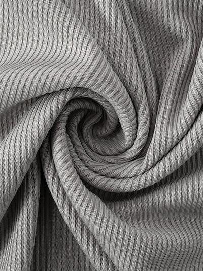 a gray and white striped fabric
