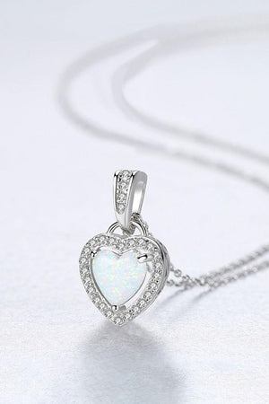 Trailblazer Sterling Silver Chain Opal Pendant Necklace - MXSTUDIO.COM