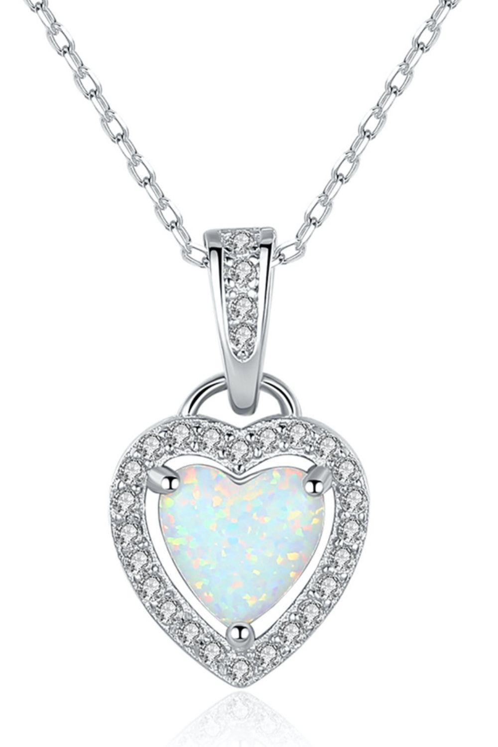 Trailblazer Sterling Silver Chain Opal Pendant Necklace - MXSTUDIO.COM