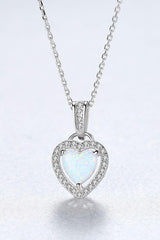 Trailblazer Sterling Silver Chain Opal Pendant Necklace - MXSTUDIO.COM