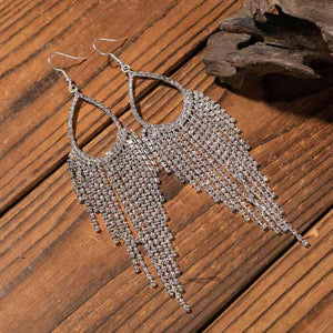 Trailblazing Alloy Dangle Transparent Earrings-MXSTUDIO.COM