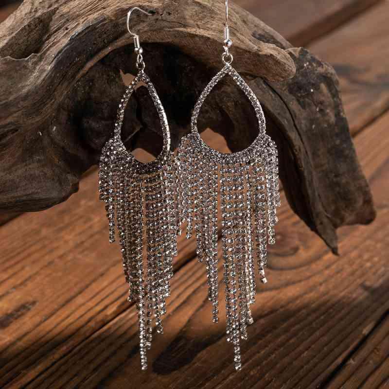 Trailblazing Alloy Dangle Transparent Earrings-MXSTUDIO.COM