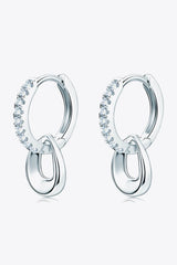 Treasure Your Love Moissanite Double Hoop Earrings - MXSTUDIO.COM