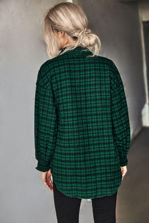 Trendsetting Plaid Button Front Shirt - MXSTUDIO.COM