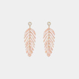 Tropical Feel Leaf Dangle Earrings-MXSTUDIO.COM