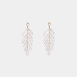 Tropical Feel Leaf Dangle Earrings-MXSTUDIO.COM