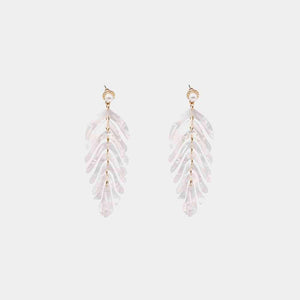 Tropical Feel Leaf Dangle Earrings-MXSTUDIO.COM