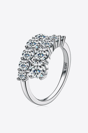 True Hearted Sterling Silver Moissanite Ring - MXSTUDIO.COM