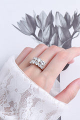 True Hearted Sterling Silver Moissanite Ring - MXSTUDIO.COM