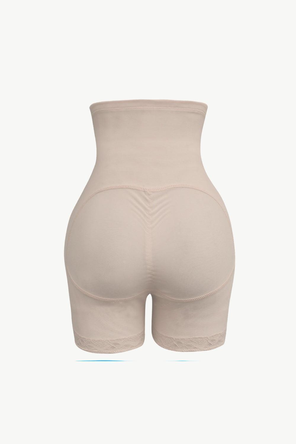 Tummy Control Lace Trim Shapewear Shorts - MXSTUDIO.COM
