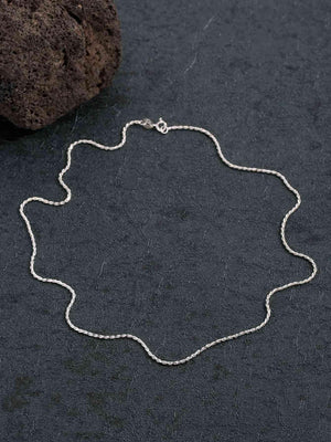 Twisted Chain 925 Sterling Silver Necklace-MXSTUDIO.COM