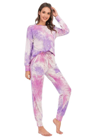 Ultimate Comfort Top and Pants Tie Dye Lounge Set - MXSTUDIO.COM