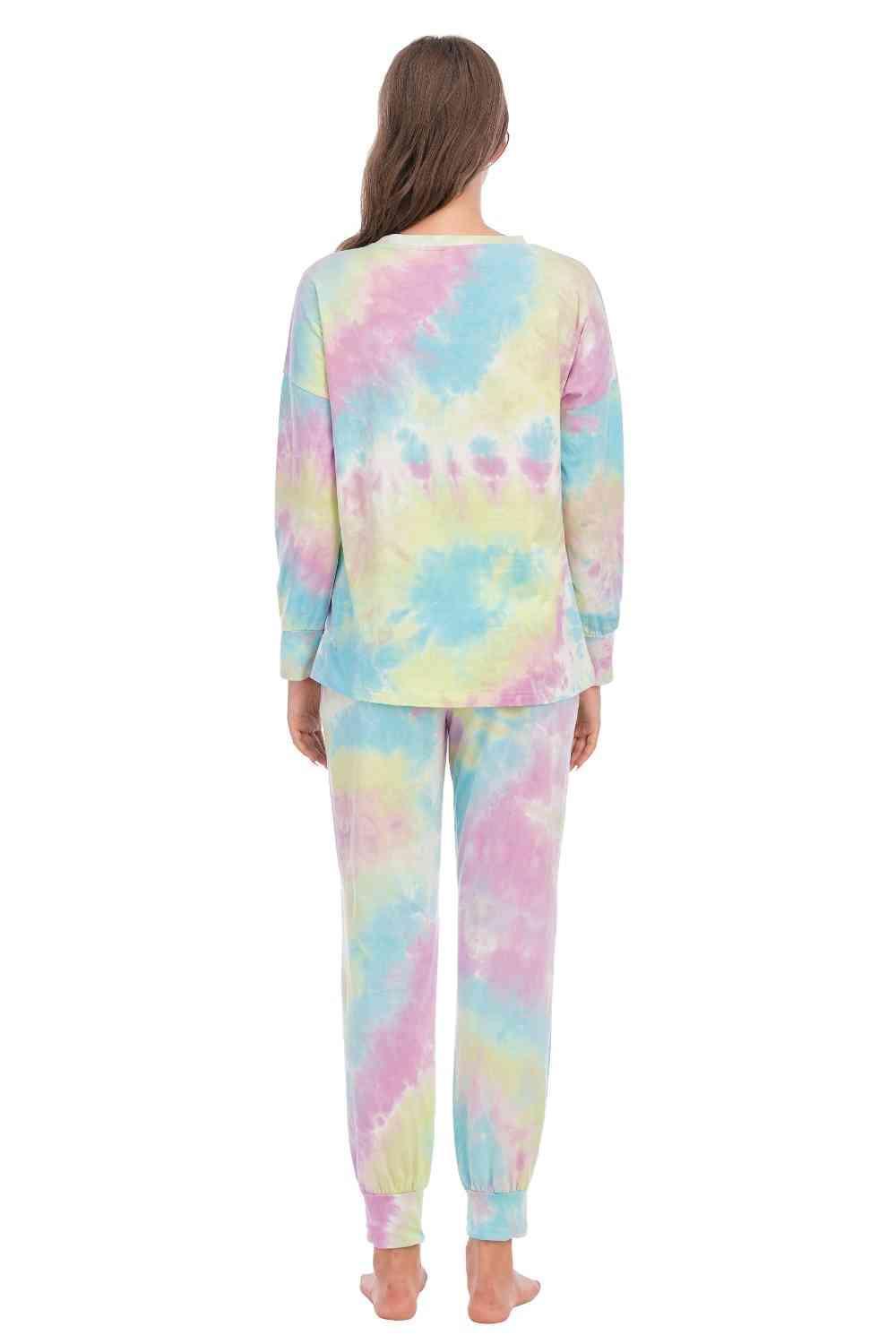 Ultimate Comfort Top and Pants Tie Dye Lounge Set - MXSTUDIO.COM