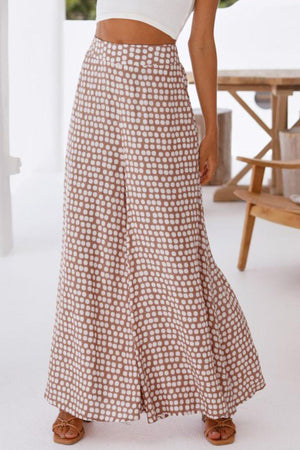 Ultimate Comfort Wide Leg Polka Dot Palazzo Pants - MXSTUDIO.COM