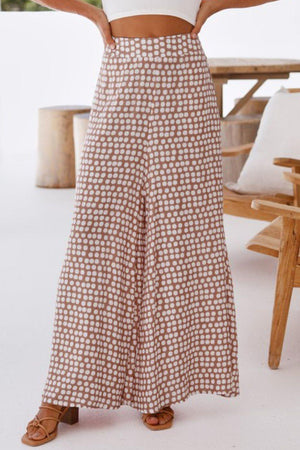 Ultimate Comfort Wide Leg Polka Dot Palazzo Pants - MXSTUDIO.COM