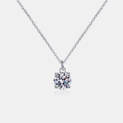 a diamond pendant on a chain