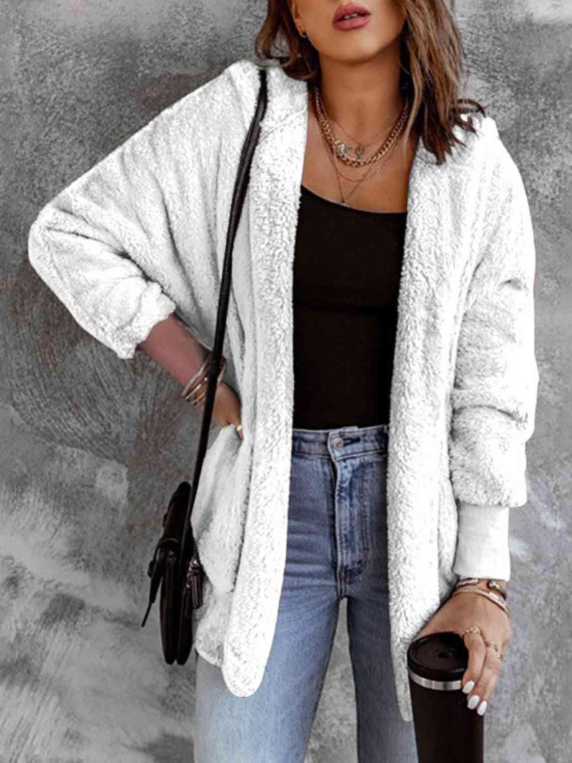 Undeniably Warm Faux Fur Hooded Jacket-MXSTUDIO.COM