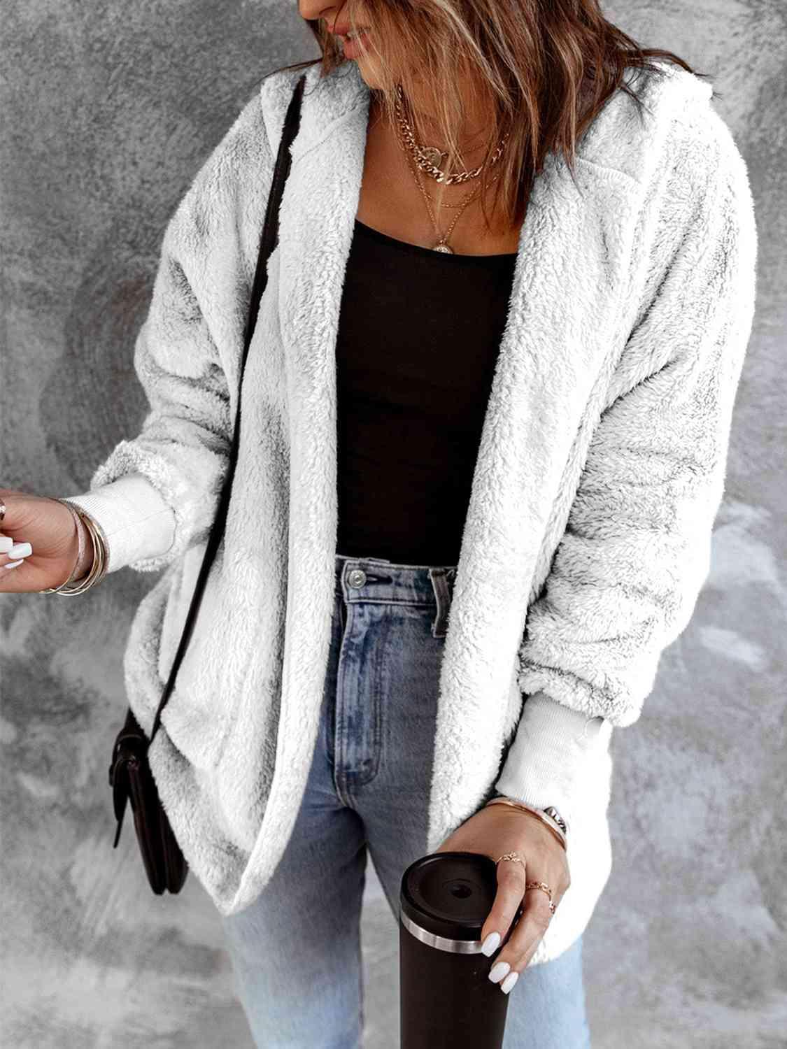 Undeniably Warm Faux Fur Hooded Jacket-MXSTUDIO.COM