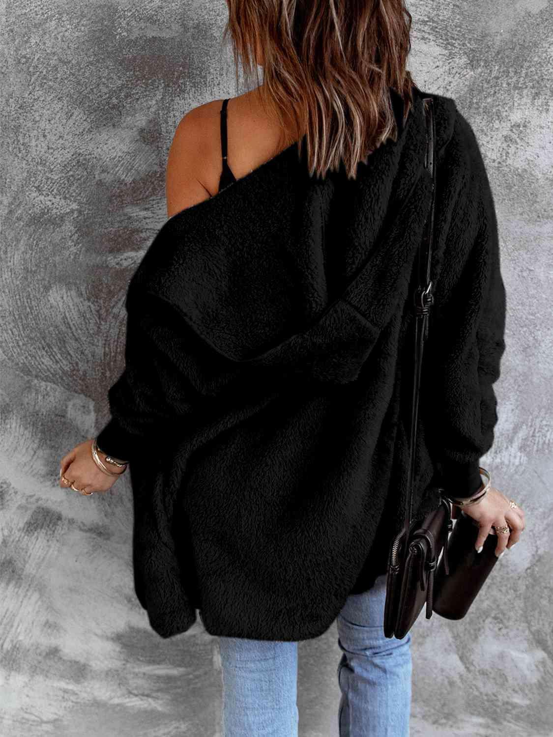 Undeniably Warm Faux Fur Hooded Jacket-MXSTUDIO.COM