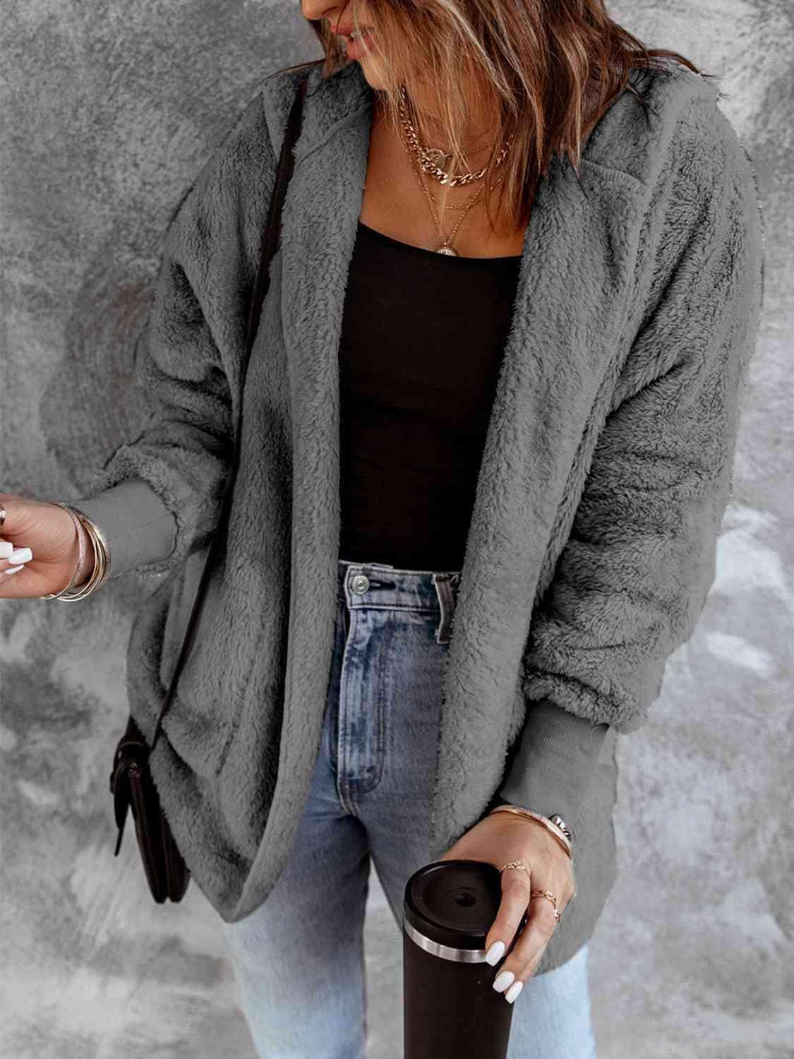 Undeniably Warm Faux Fur Hooded Jacket-MXSTUDIO.COM