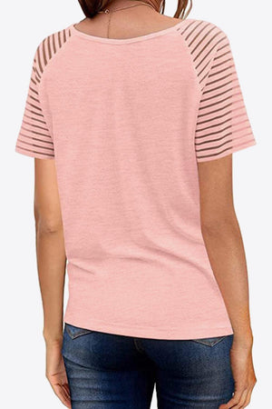 Underrated Raglan Sleeve V Neck Tee Shirt - MXSTUDIO.COM