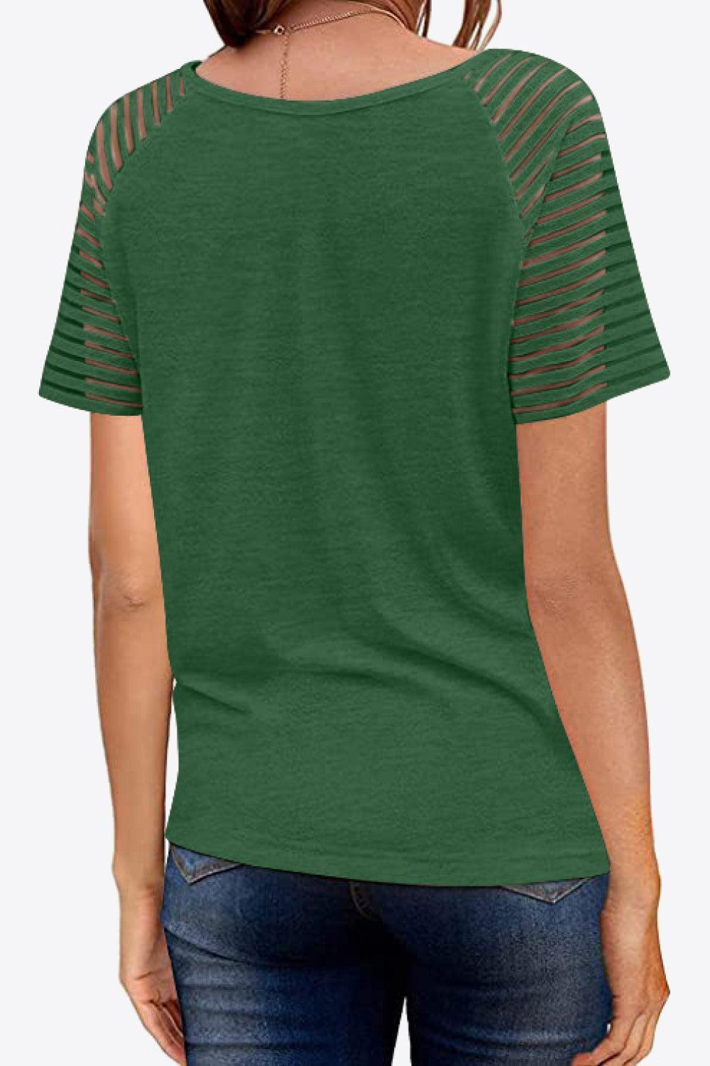 Underrated Raglan Sleeve V Neck Tee Shirt - MXSTUDIO.COM