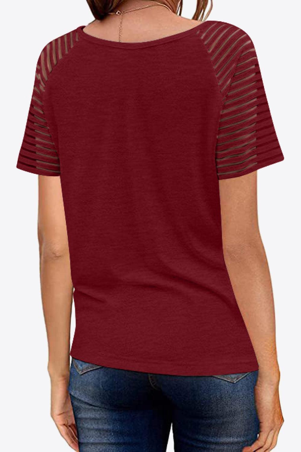 Underrated Raglan Sleeve V Neck Tee Shirt - MXSTUDIO.COM