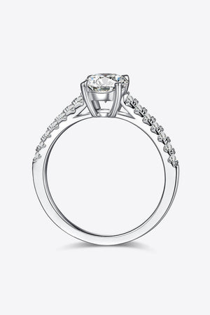 Unending Delight Side Stone 1 Carat Moissanite Ring - MXSTUDIO.COM