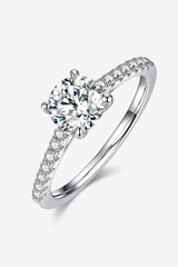 Unending Delight Side Stone 1 Carat Moissanite Ring - MXSTUDIO.COM