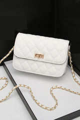 Unfading Allure PU Leather Flap Shoulder Bag - MXSTUDIO.COM