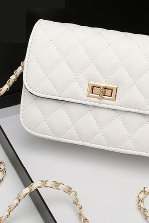 Unfading Allure PU Leather Flap Shoulder Bag - MXSTUDIO.COM