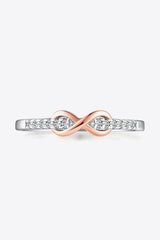 Unfading Charm Contrast Sterling Silver Zircon Ring - MXSTUDIO.COM