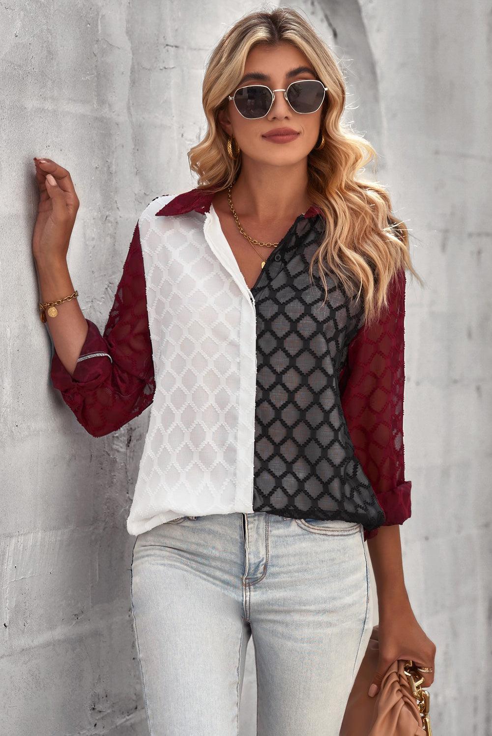 Unflappable Buttoned Long Sleeve Shirt - MXSTUDIO.COM