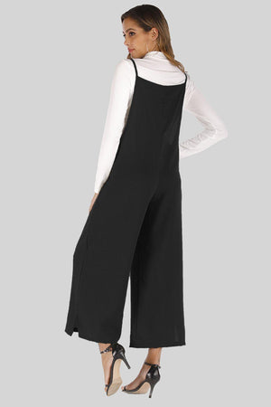 Unflappable Cropped Wide Leg Overalls - MXSTUDIO.COM