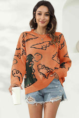 Uniquely Warm Crew Neck Dinosaur Sweater - MXSTUDIO.COM