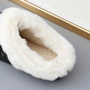 Unmatched Warmth TPR Sole Round Toe Flat Slippers - MXSTUDIO.COM