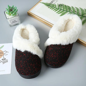 Unmatched Warmth TPR Sole Round Toe Flat Slippers - MXSTUDIO.COM