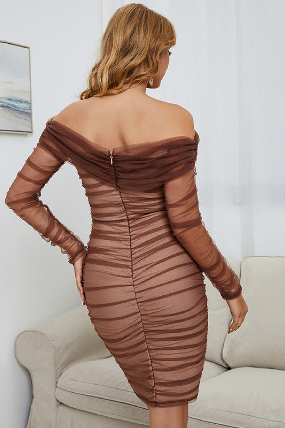 Unreal Beauty Off-Shoulder Tulle Dress - MXSTUDIO.COM