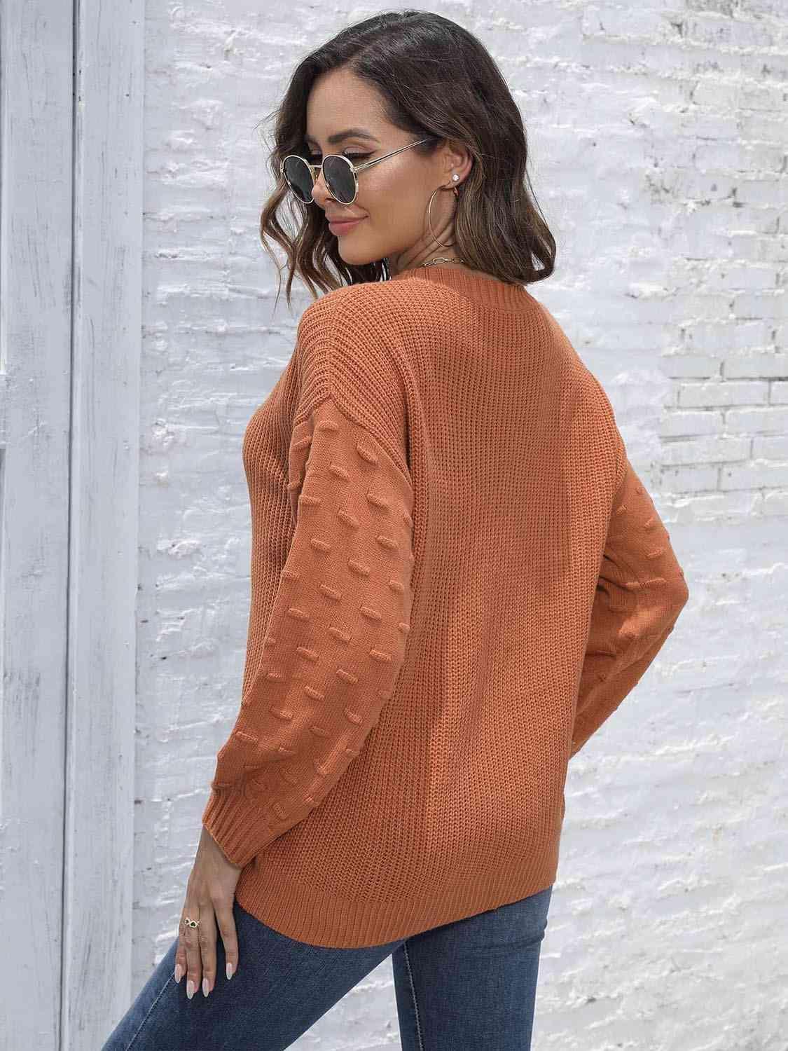 Unrivaled Warmth Crew Neck Knit Sweater - MXSTUDIO.COM